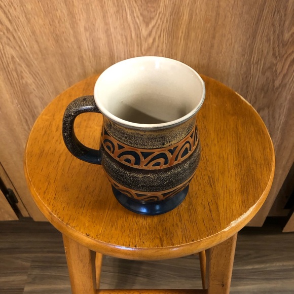 Mid Century Japan Hand Painted Pottery Mug - Picture 4 of 4